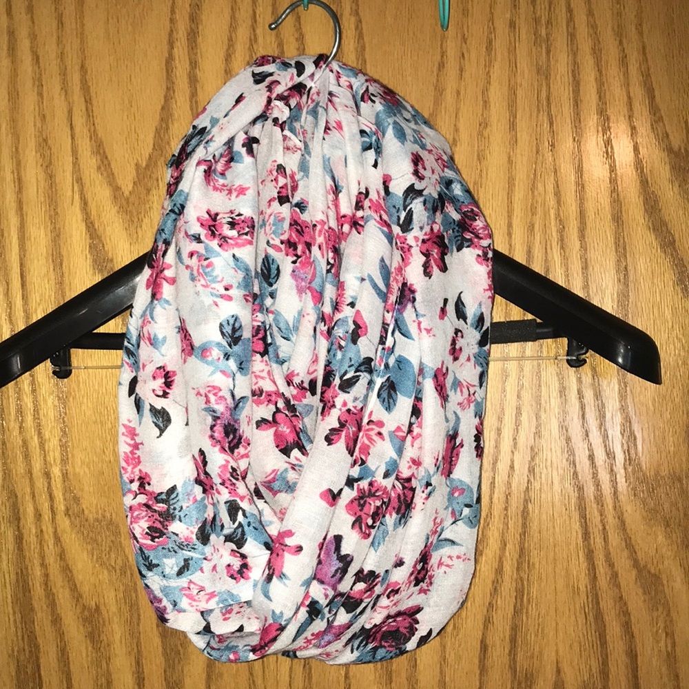 Floral infinity scarf